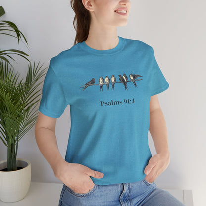 Psalms 91:4 Sparrow Tee