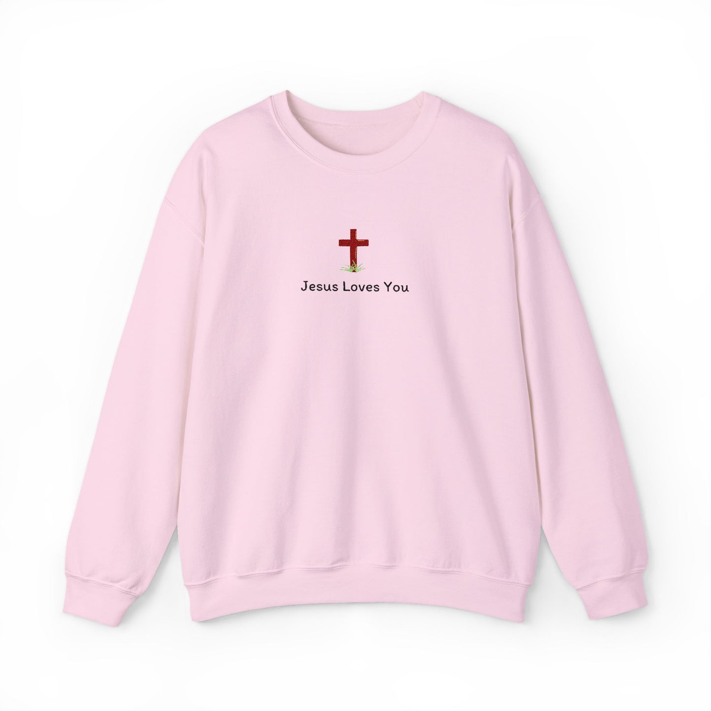 Jesus Loves You Spring Cross Crewneck