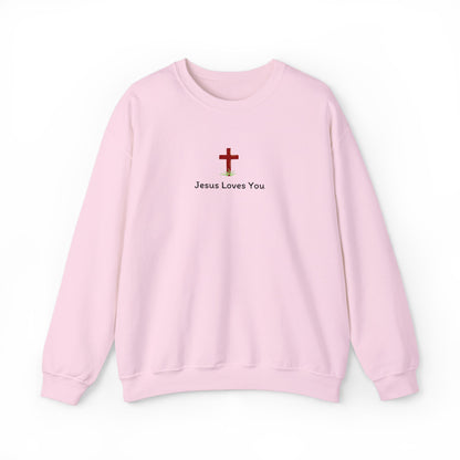 Jesus Loves You Spring Cross Crewneck