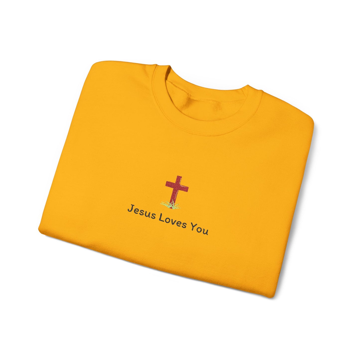 Jesus Loves You Spring Cross Crewneck