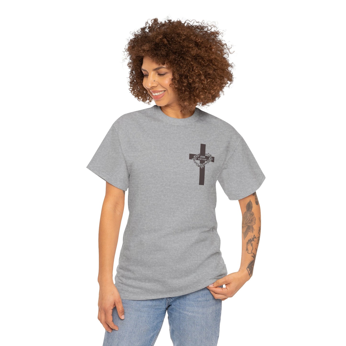 Jesus in My Place Cross Tee