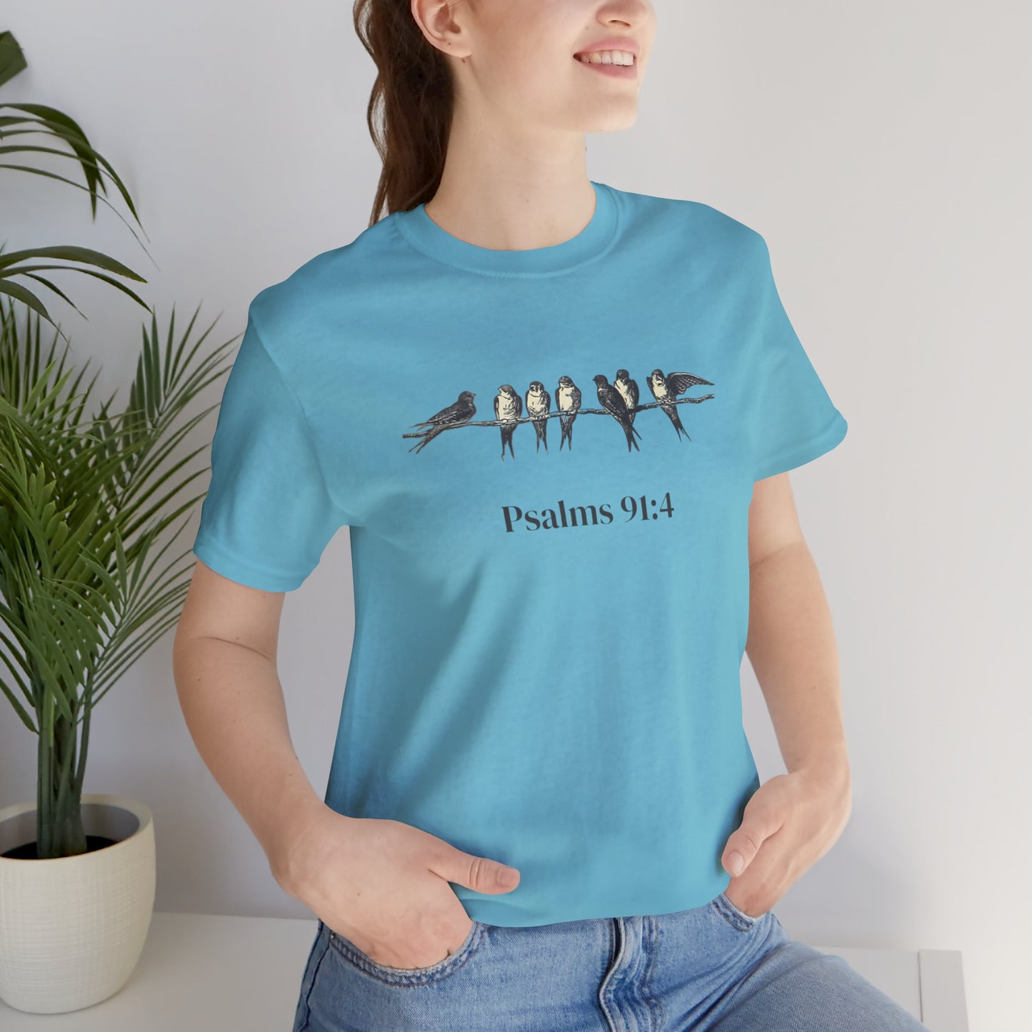 Psalms 91:4 Sparrow Tee