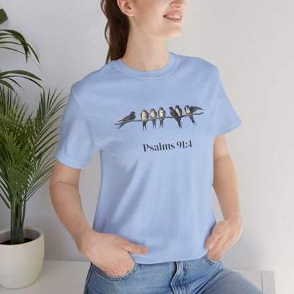 Psalms 91:4 Sparrow Tee