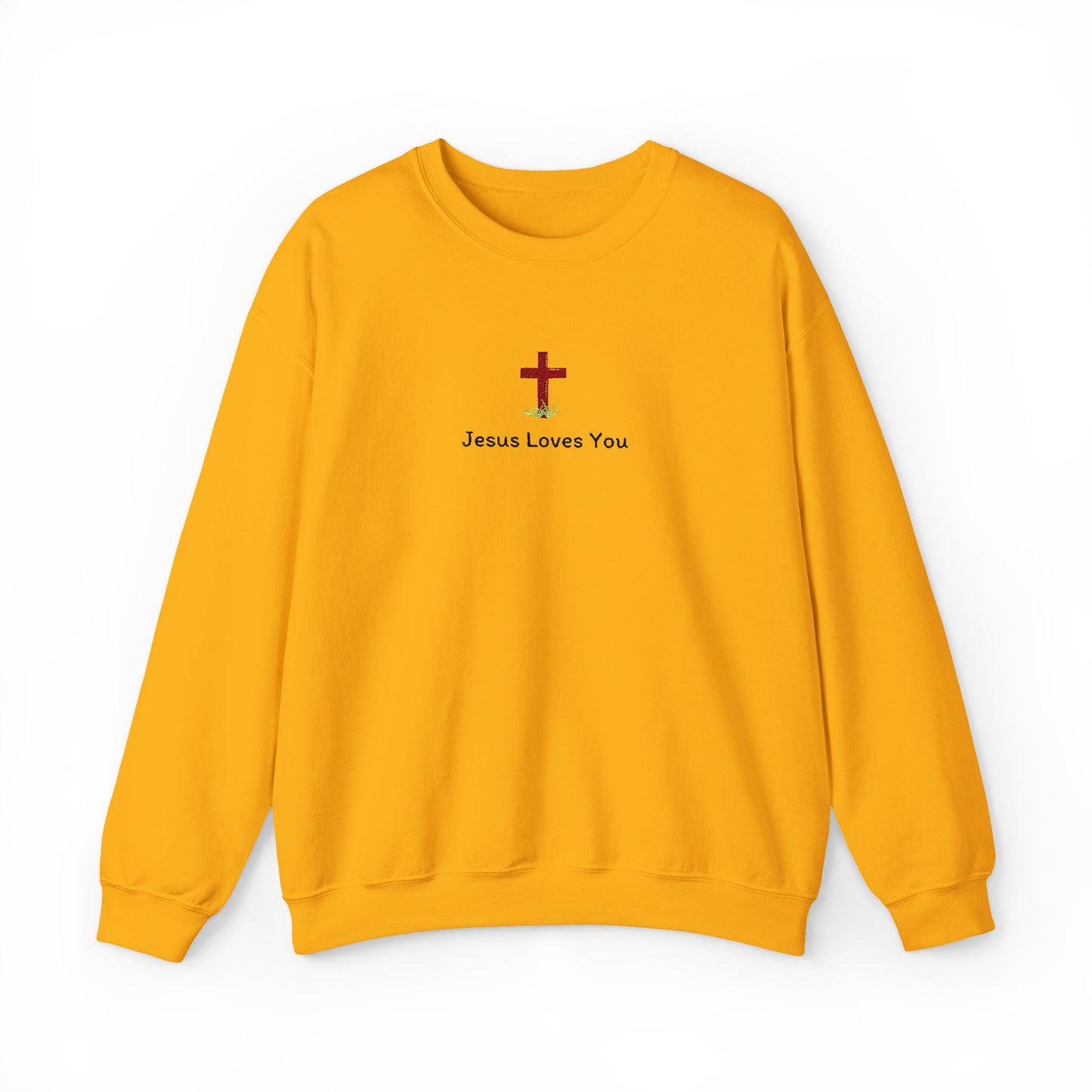 Jesus Loves You Spring Cross Crewneck