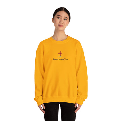 Jesus Loves You Spring Cross Crewneck